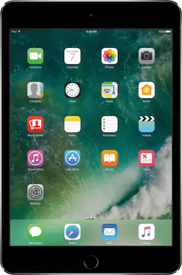 Apple - Geek Squad Certified Refurbished iPad mini 4 Wi-Fi 32GB - Space Gray