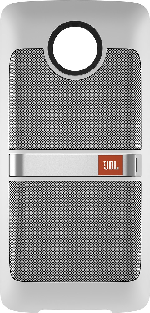 parti Final præcedens JBL SoundBoost Moto Mod Portable Stereo Speaker White JBLSDBOUSWHTH - Best  Buy
