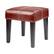 Front. CorLiving - Antonio Square Bench - Red/Dark Espresso.