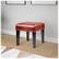 Alt View 11. CorLiving - Antonio Square Bench - Red/Dark Espresso.