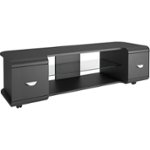 Front Zoom. CorLiving - TV Cabinet for Most Flat-Panel TVs Up to 65" - Black stipple.