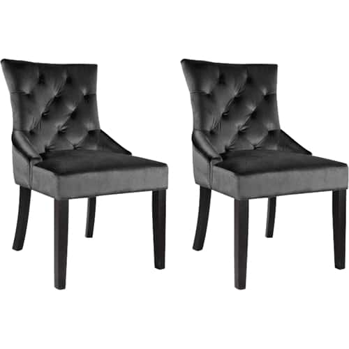 Best Buy CorLiving Antonio Accent Chairs (Set of 2) Dark Espresso/Dark