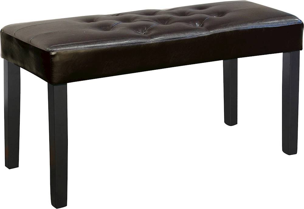 Angle View: CorLiving - Fresno 12 Panel Bench - Brown