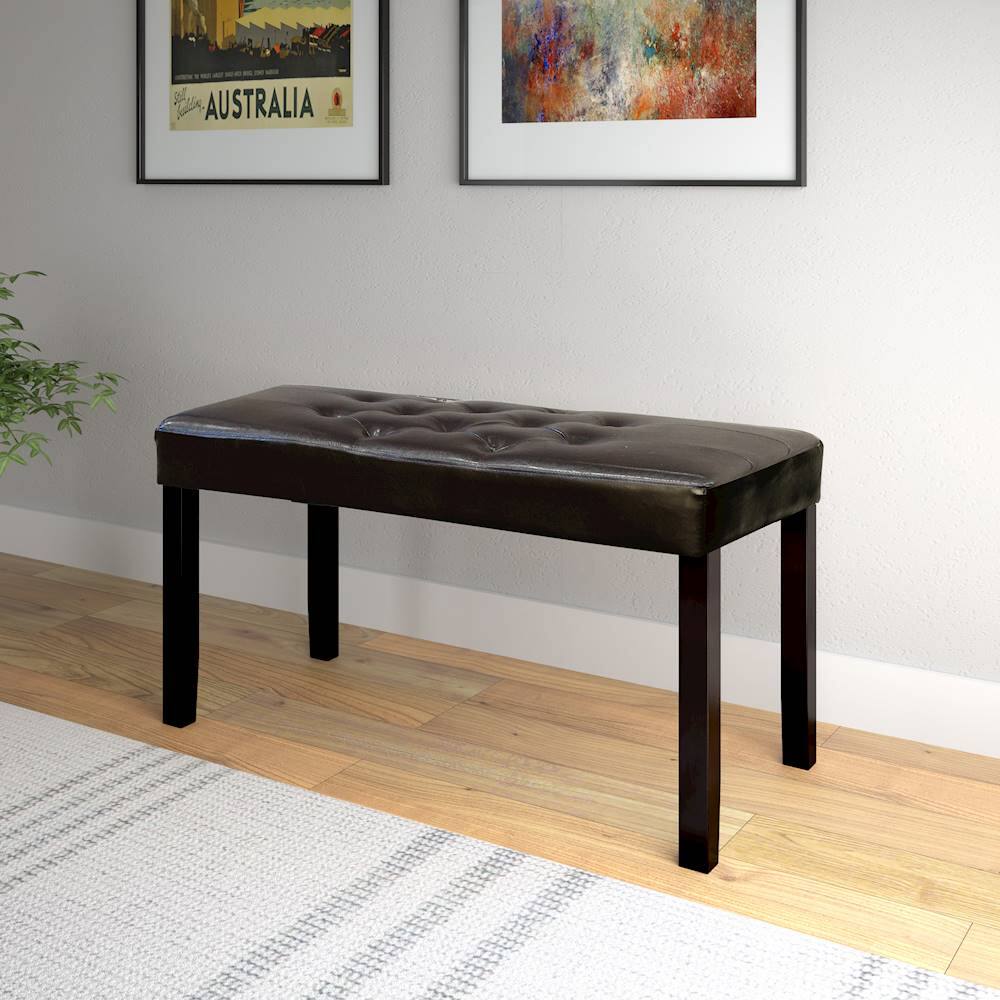 Best Buy CorLiving Fresno 12 Panel Bench Brown LMY280O