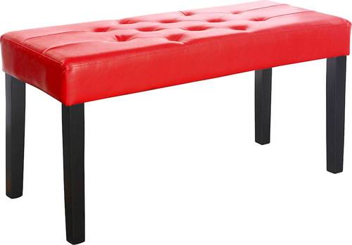 CorLiving - Fresno 12 Panel Bench - Red