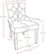 Alt View Zoom 18. CorLiving - Antonio Accent Chairs (Set of 2) - Dark Espresso/Soft Gray.