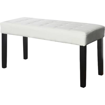 CorLiving - California 24 Panel Bench - Dark Espresso/White