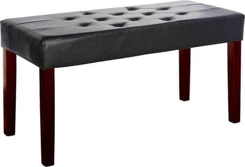 CorLiving - Fresno 12 Panel Bench - Black