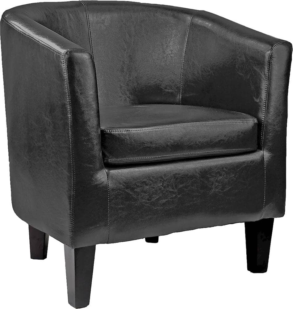 Angle View: CorLiving - Antonio Tub Chair - Black