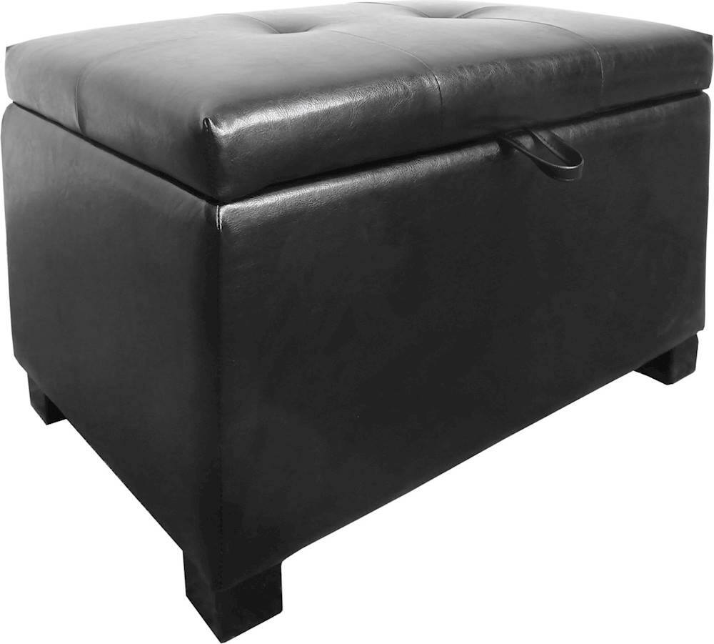 Angle View: CorLiving - Antonio Ottoman - Black