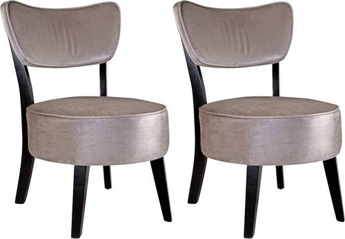CorLiving - Home Soft Velvet Chair (Set of 2) - Gray