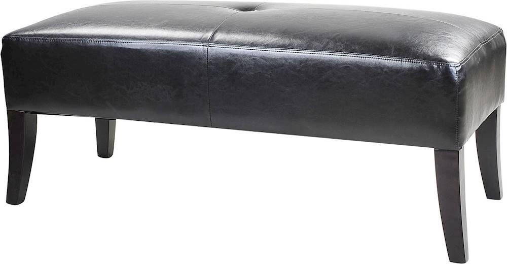 Left View: CorLiving - Antonio Bench - Black/Dark Espresso