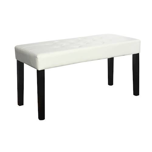 CorLiving - Fresno 12 Panel Bench - White