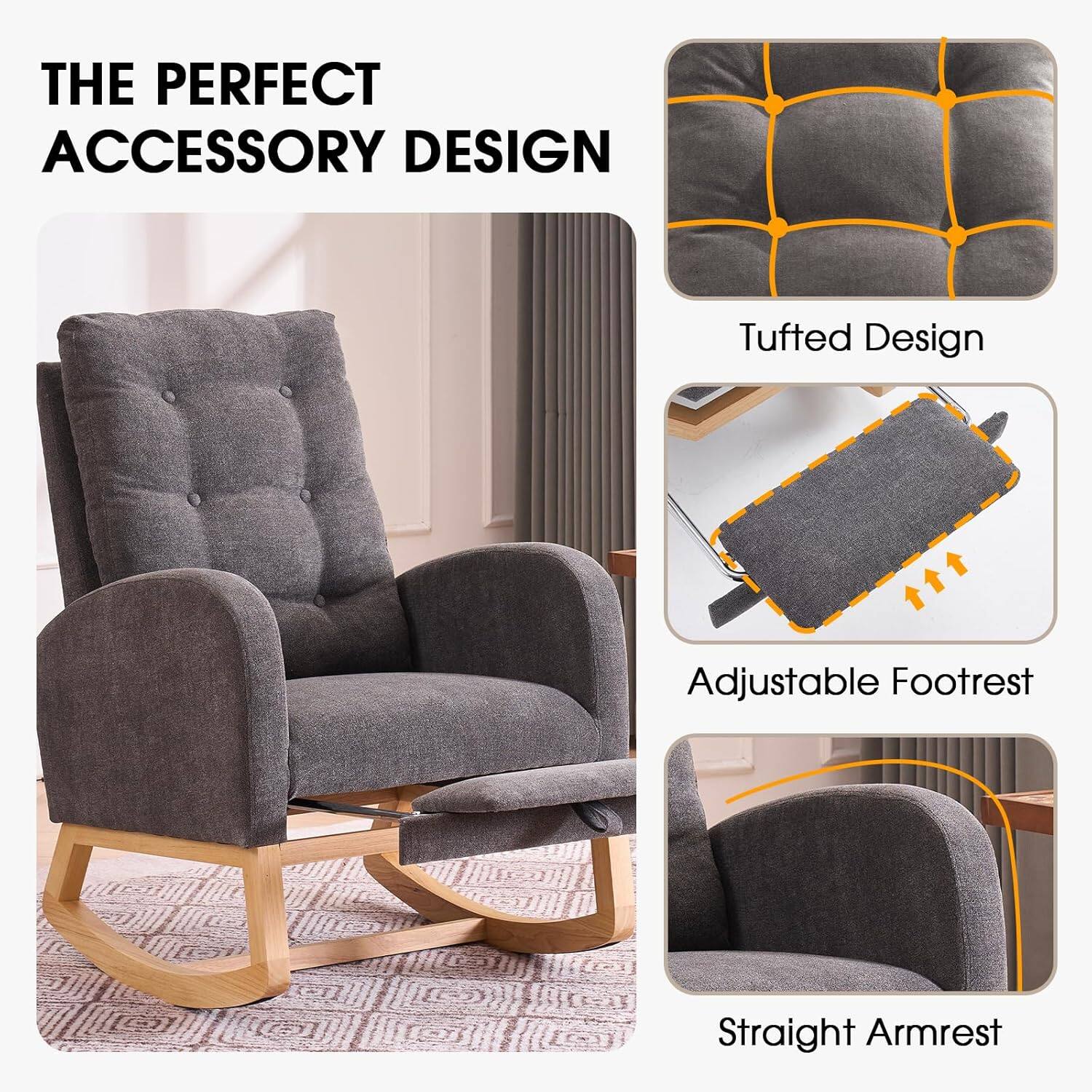 THE PERFECT ACCESSORY DESIGN

- Tufted Design
- Adjustable Footrest
- Straight Armrest