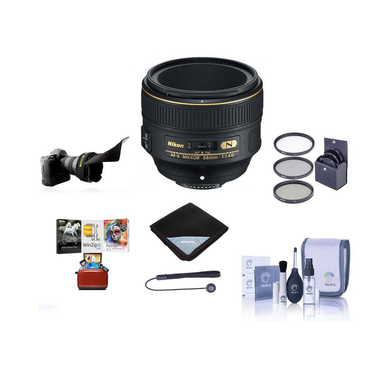 Nikon N 16' 0 *16 AF-S NIKKOR 58mm 1:1.4G

AfterShot Pro WinZip6 Painter Mac

5

ADONAMA

PROPIC