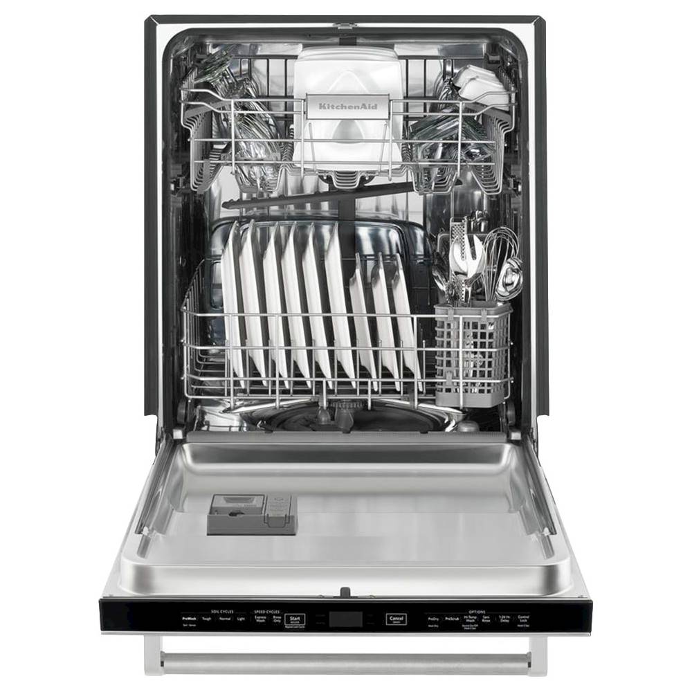Best Buy: KitchenAid 24 Built-In Dishwasher with Stainless Steel Tub  Stainless Steel KDFE104DSS