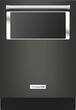 KitchenAid - 24" Top Control Tall Tub Built-In Dishwasher with Stainless Steel Tub - Black Stainless - Larger Front