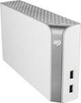 Angle Zoom. Seagate - Backup Plus Hub for Mac 8TB External USB 3.0 Portable Hard Drive - White.