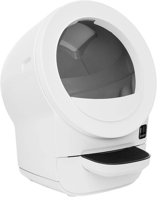 Alt View 2. Whisker - Litter-Robot® EVO Compact Smart App-Controlled Automatic Self-Cleaning Litter Box - White.