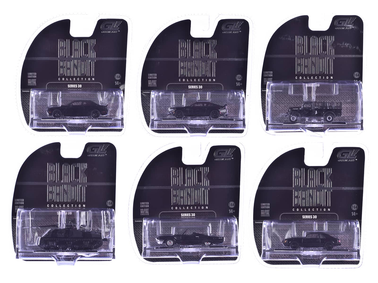 """Black Bandit"" 6 piece Set Series 30 1/64 Diecast Model Cars by Greenlight" price history on PriceWatchPro