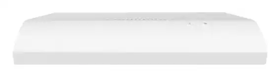 Front. Whirlpool - 30" Externally Vented Range Hood - White.