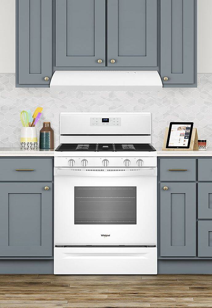 Alt View 15. Whirlpool - 30" Externally Vented Range Hood - White.