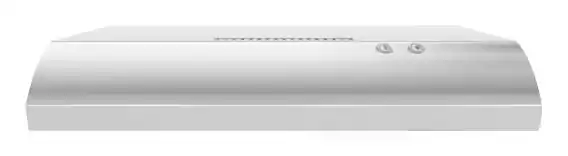 Front. Whirlpool - 30" Convertible Range Hood - Stainless steel.