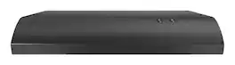 Whirlpool - 30 inches - Externally Vented - Under cabinet Range Hood - Black