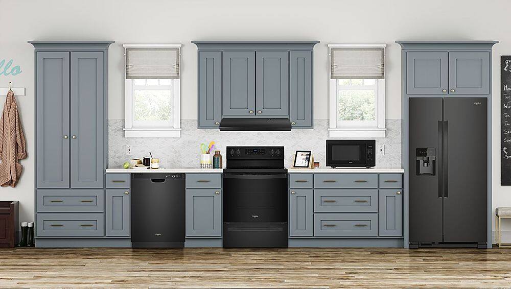 Alt View 14. Whirlpool - 30" Externally Vented Range Hood - Black.