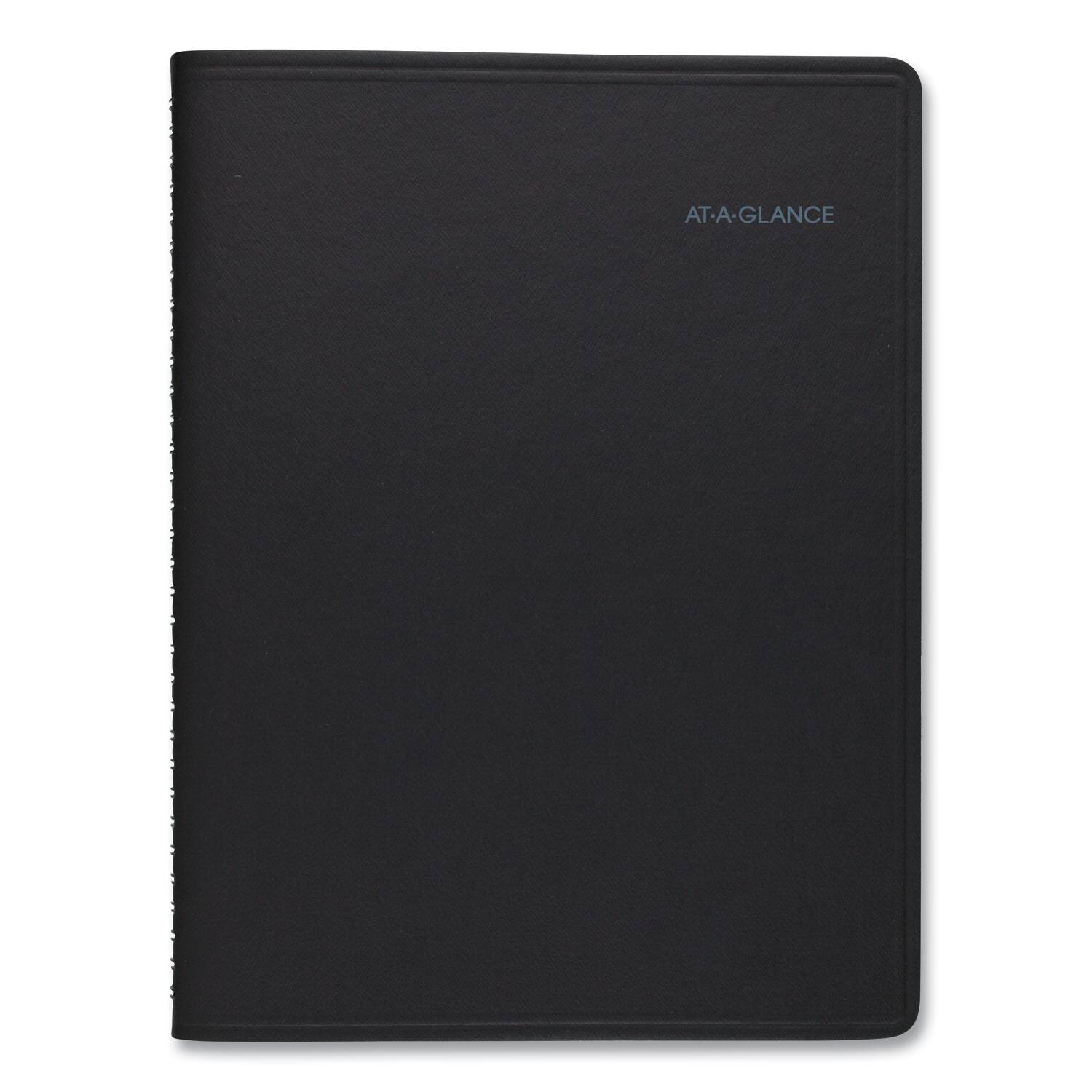 Back. AT-A-GLANCE - QuickNotes Weekly Monthly Planner 10 x 8 Black Cover 12 Month July to June 2025 to 2026.