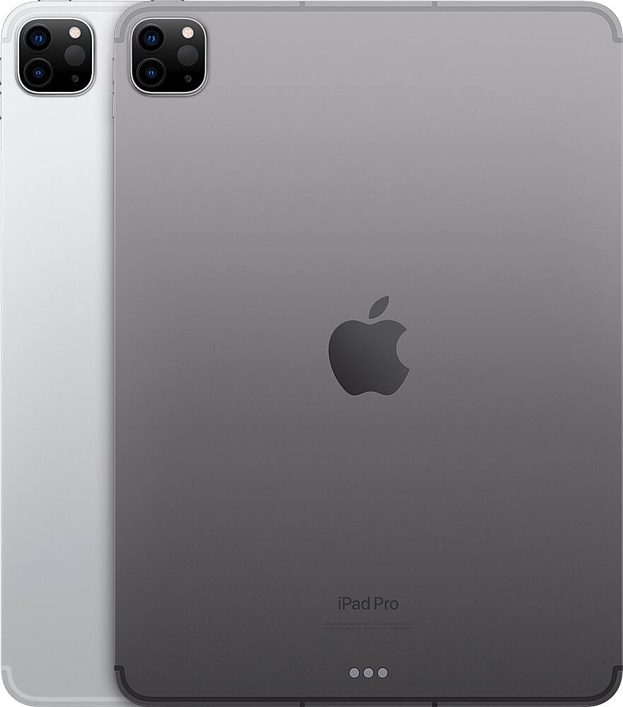 Alt View 13. Apple - 11-Inch iPad Pro (4th Generation) M2 chip Wi-Fi - 128GB - Silver.