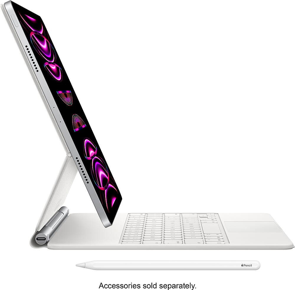 Alt View 14. Apple - 11-Inch iPad Pro (4th Generation) M2 chip Wi-Fi - 128GB - Silver.