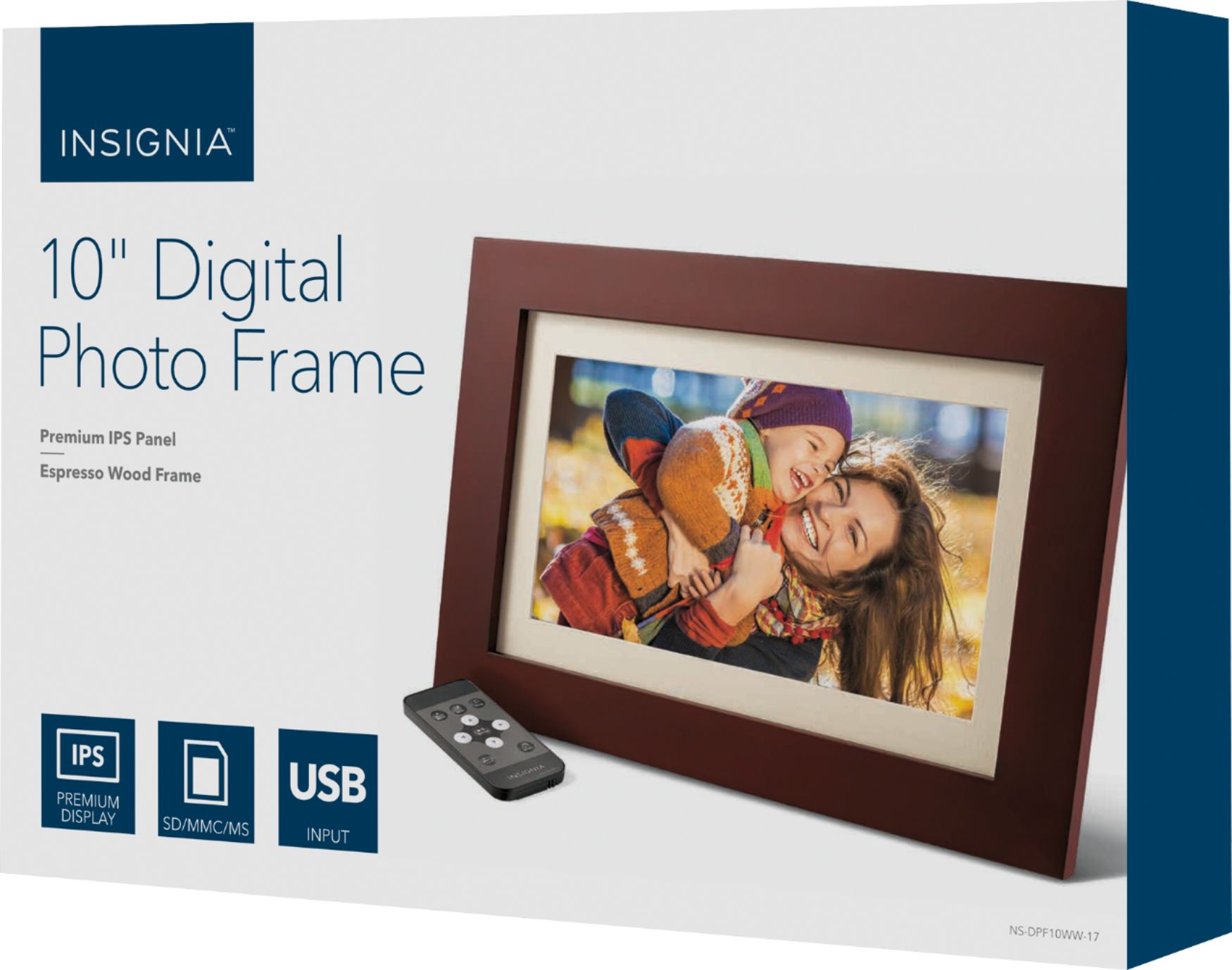 Best Buy: Insignia™ 10 Widescreen LCD Digital Photo Frame Espresso  NS-DPF10WW-17