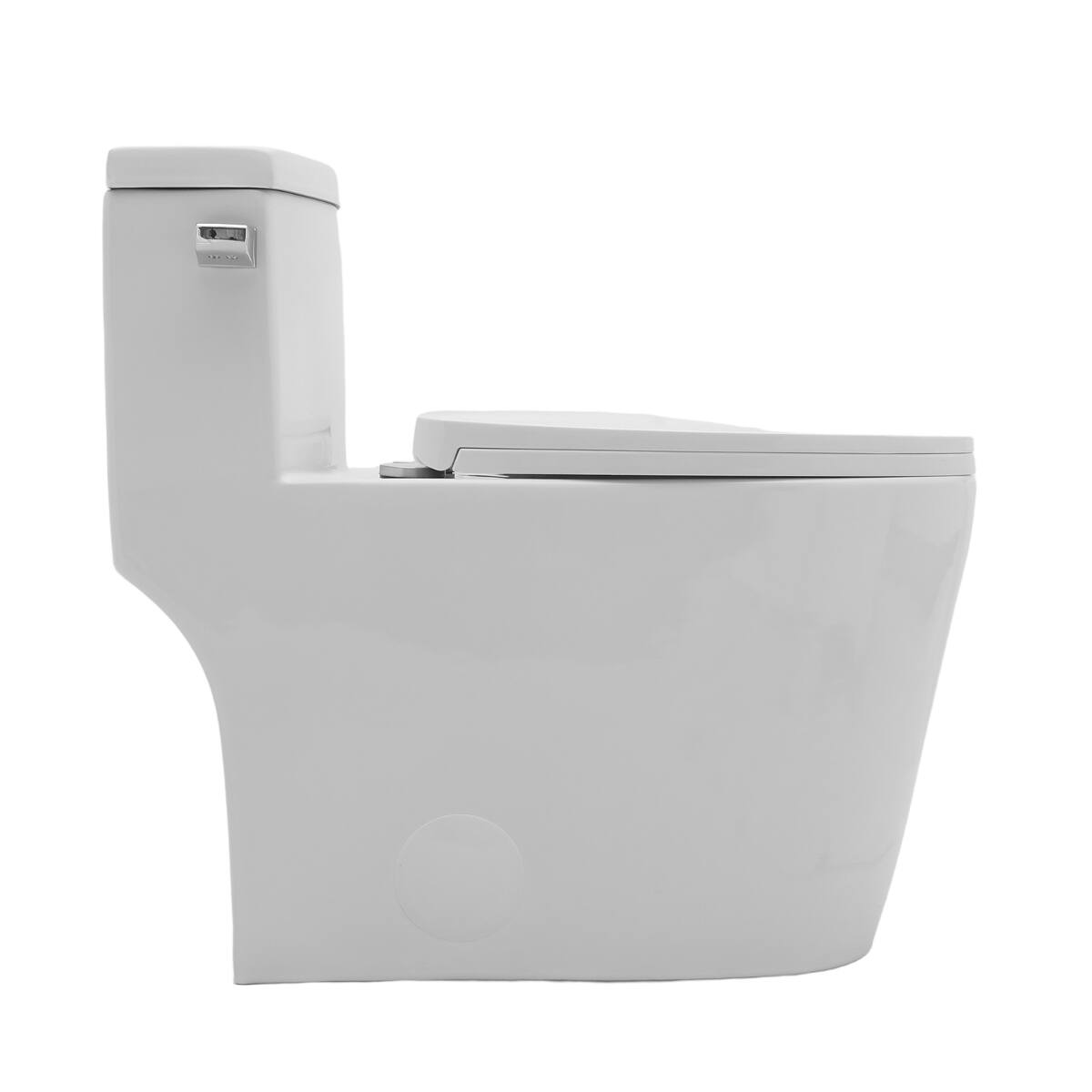 Alt View 9. Loheer - Loheer One Piece Elongated Toilet White Ceramic with One Point Two Eight GPF Flush - White.