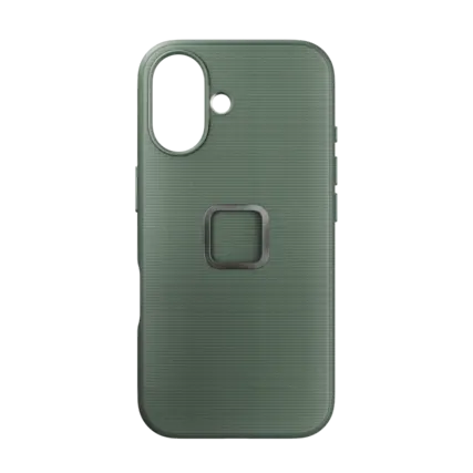 Front. Peak Design - Everyday Fabric Case for iPhone 16 - Sage.