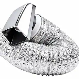 Equator - WVK 1059 Universal Outside Vent Kit for Laundry Appliances – 5 Ft Flexible Hose, 4-Inch Diameter