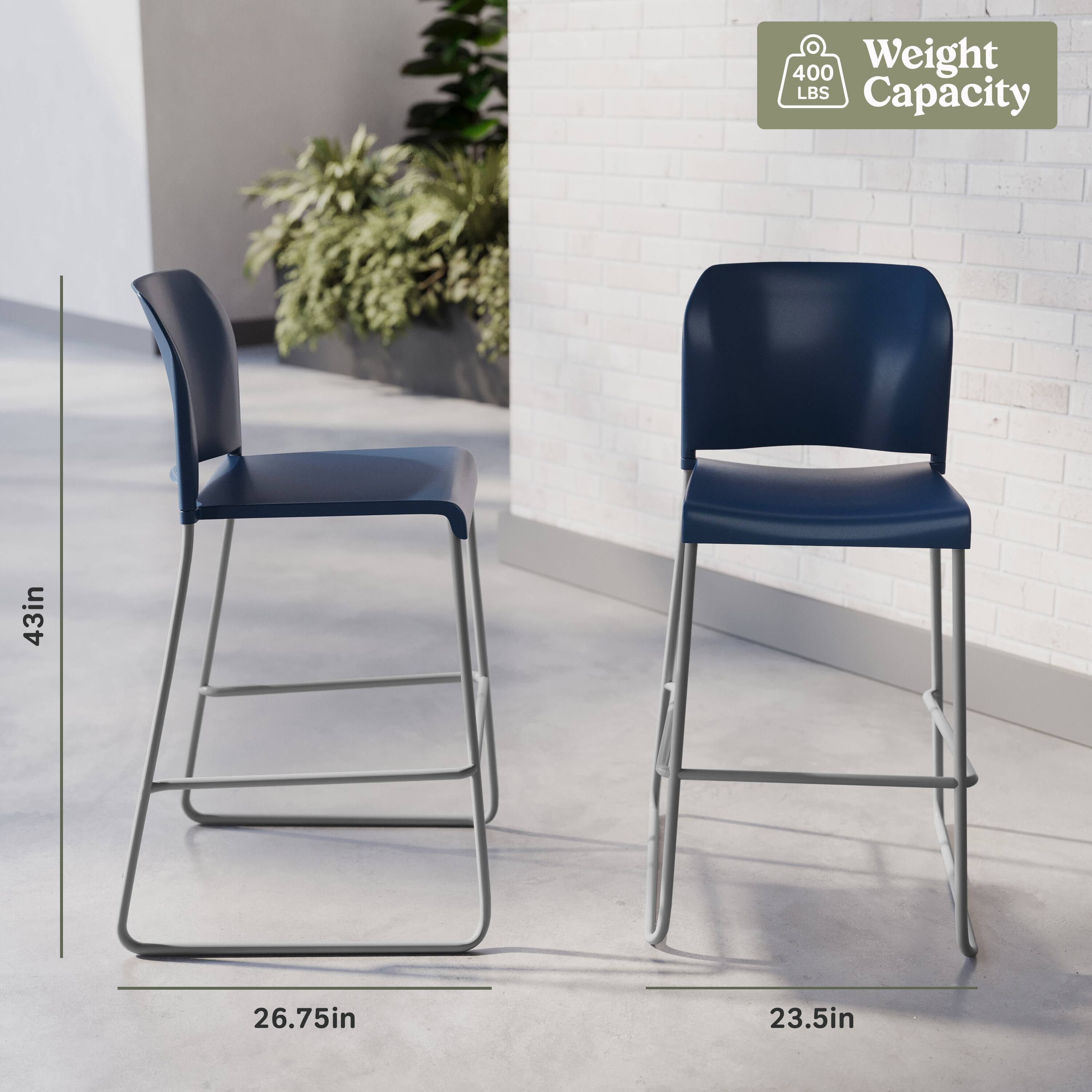400 Weight LBS Capacity  
43in  
26.75in  
23.5in