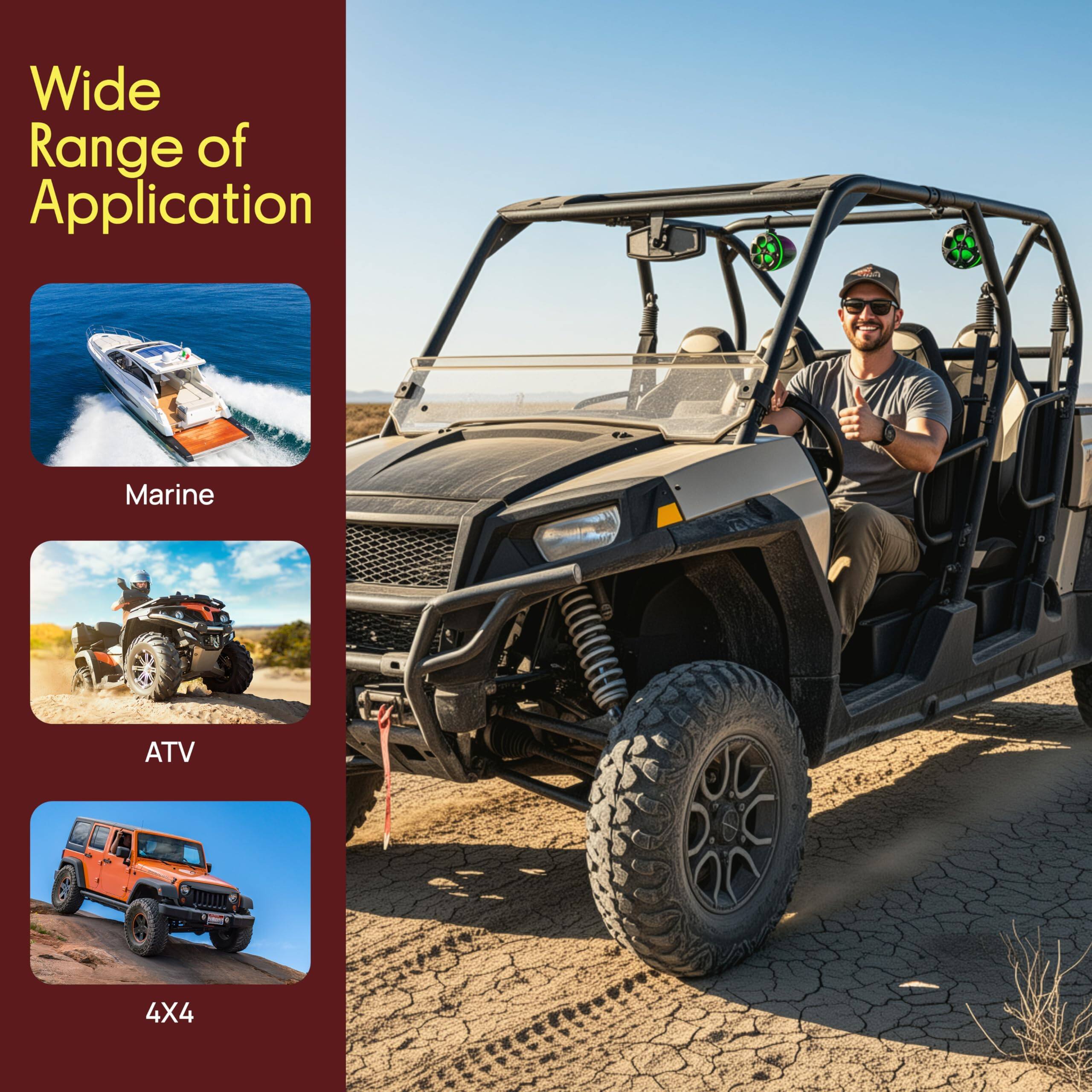 Wide Range of Application

Marine

ATV

4X4