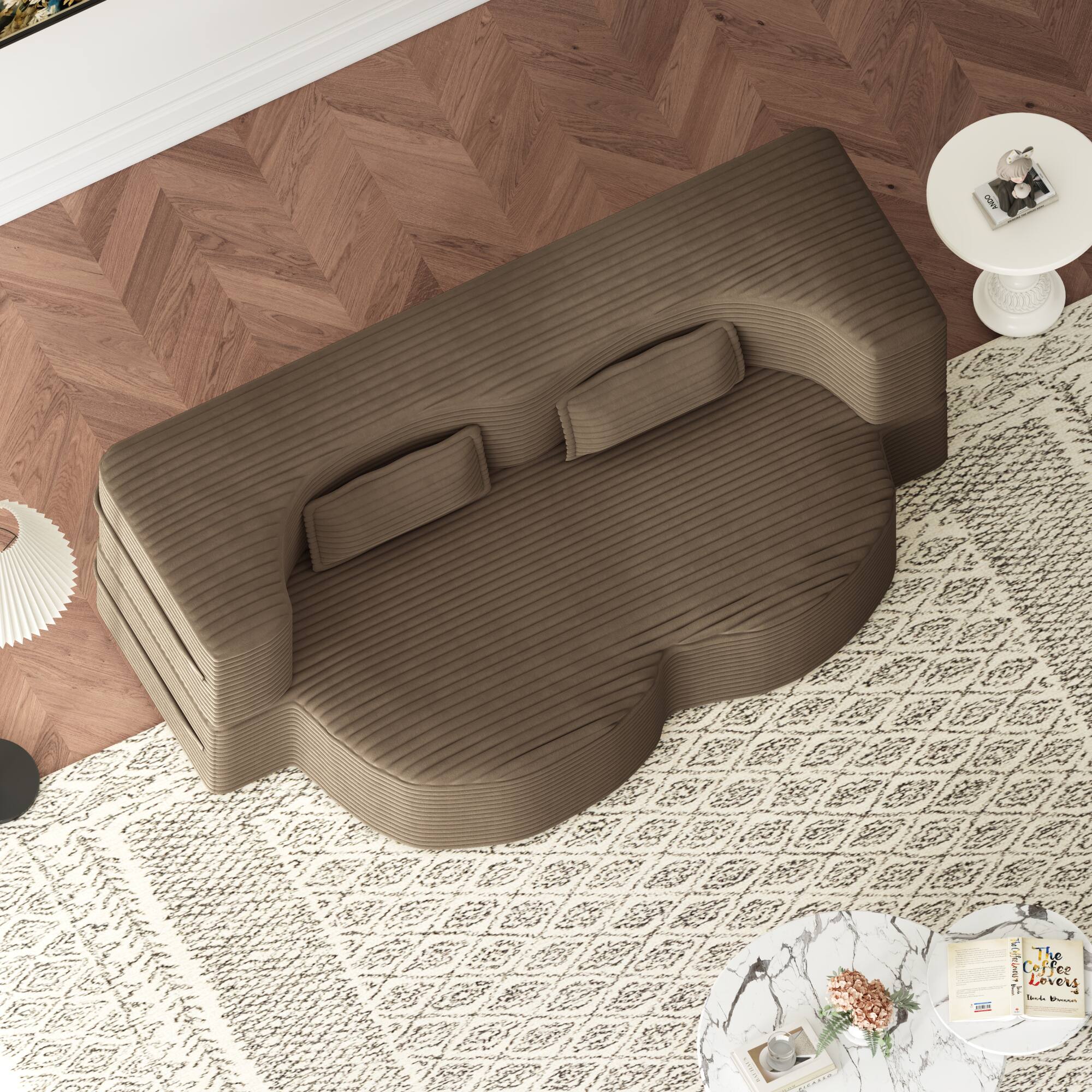 The text in the image reads:

"The Coffee Lovers' Cookbook"  
by Erin Gleeson