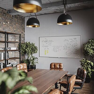 Alt View 1. U Brands - Steel Dry-Erase Whiteboard, Aluminum Frame, 8' x 4'.