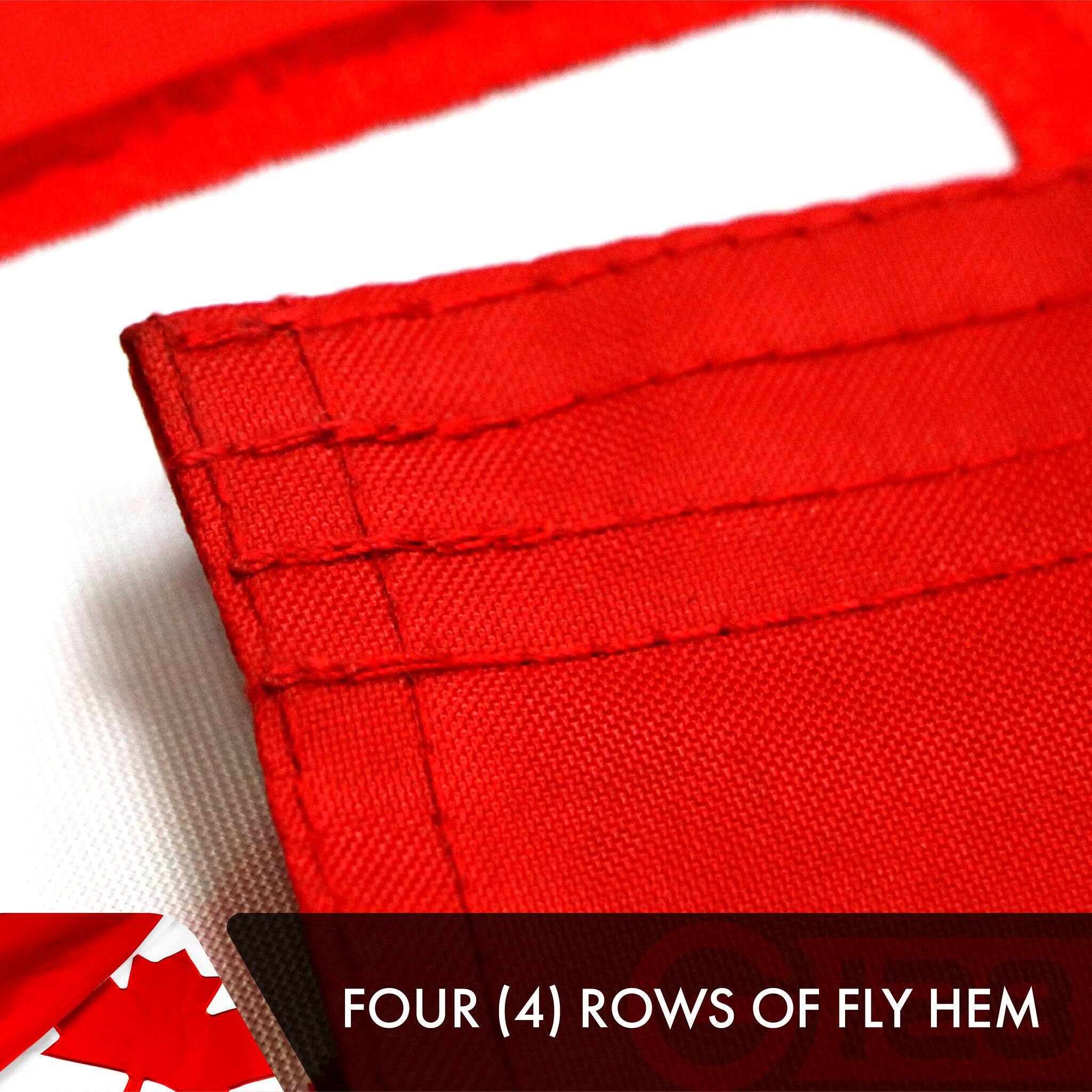 FOUR (4) ROWS OF FLY HEM
