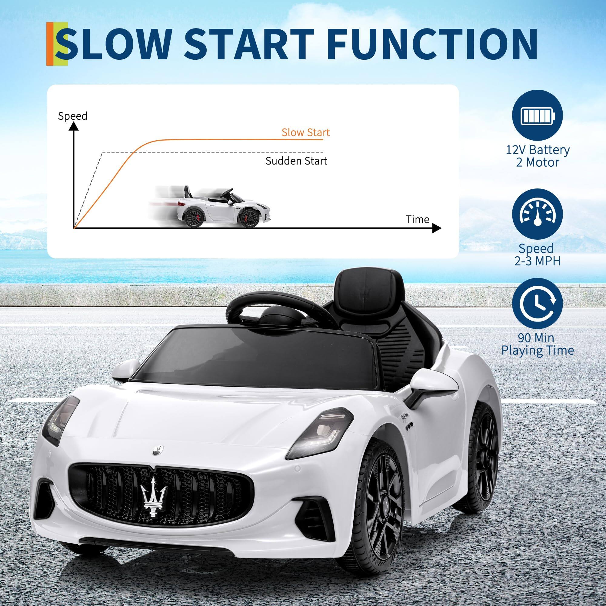 SLOW START FUNCTION

- Speed Slow Start
- Sudden Start

12V Battery
2 Motor

Speed 2-3 MPH

90 Min Playing Time