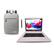 Front. LINSAY - 10.1" Octa Core 256GB Storage Android 15 with Designer Cloth Keyboard Case and Stylish Backpack and Pen Stylus - Purple.