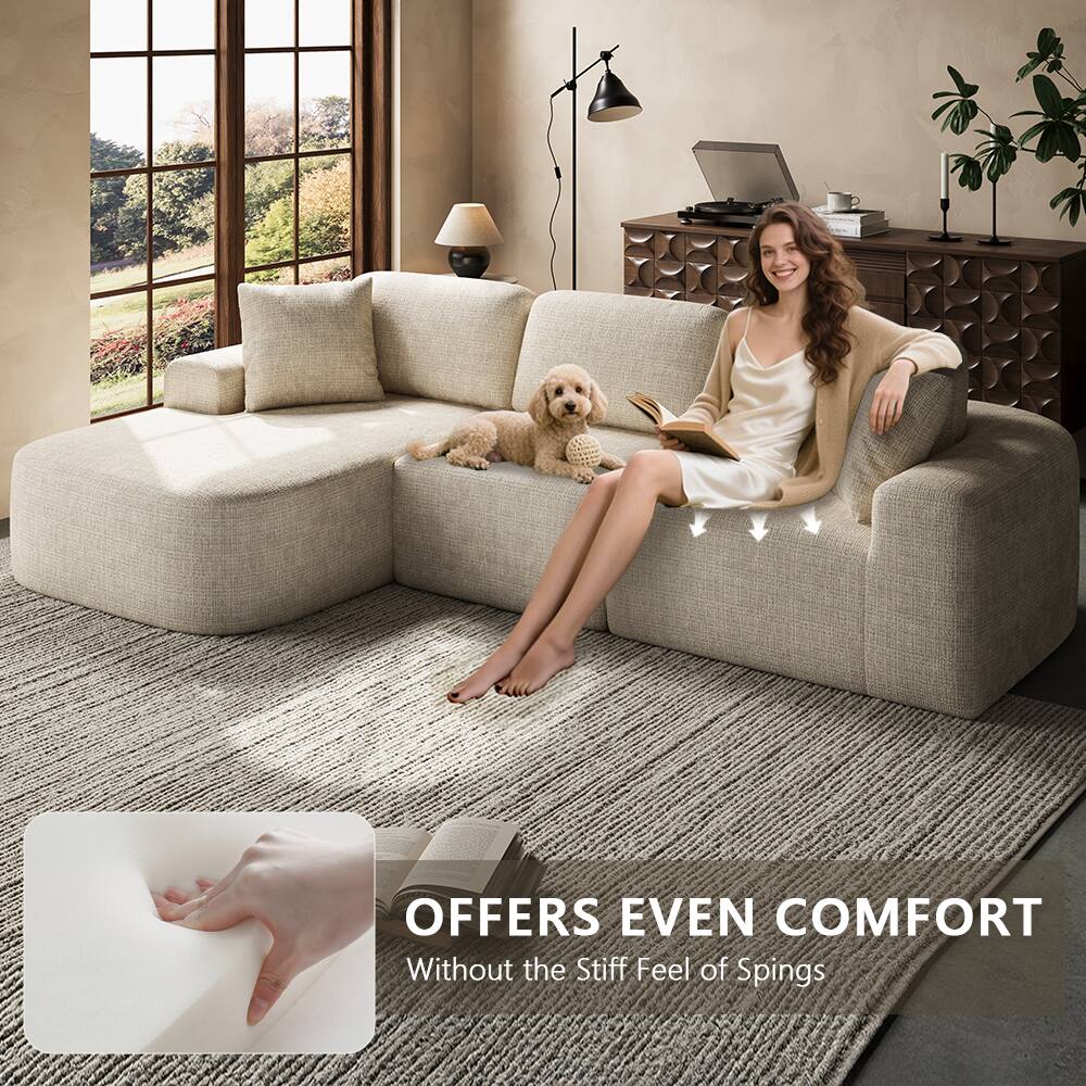 OFFERS EVEN COMFORT  
Without the Stiff Feel of Springs