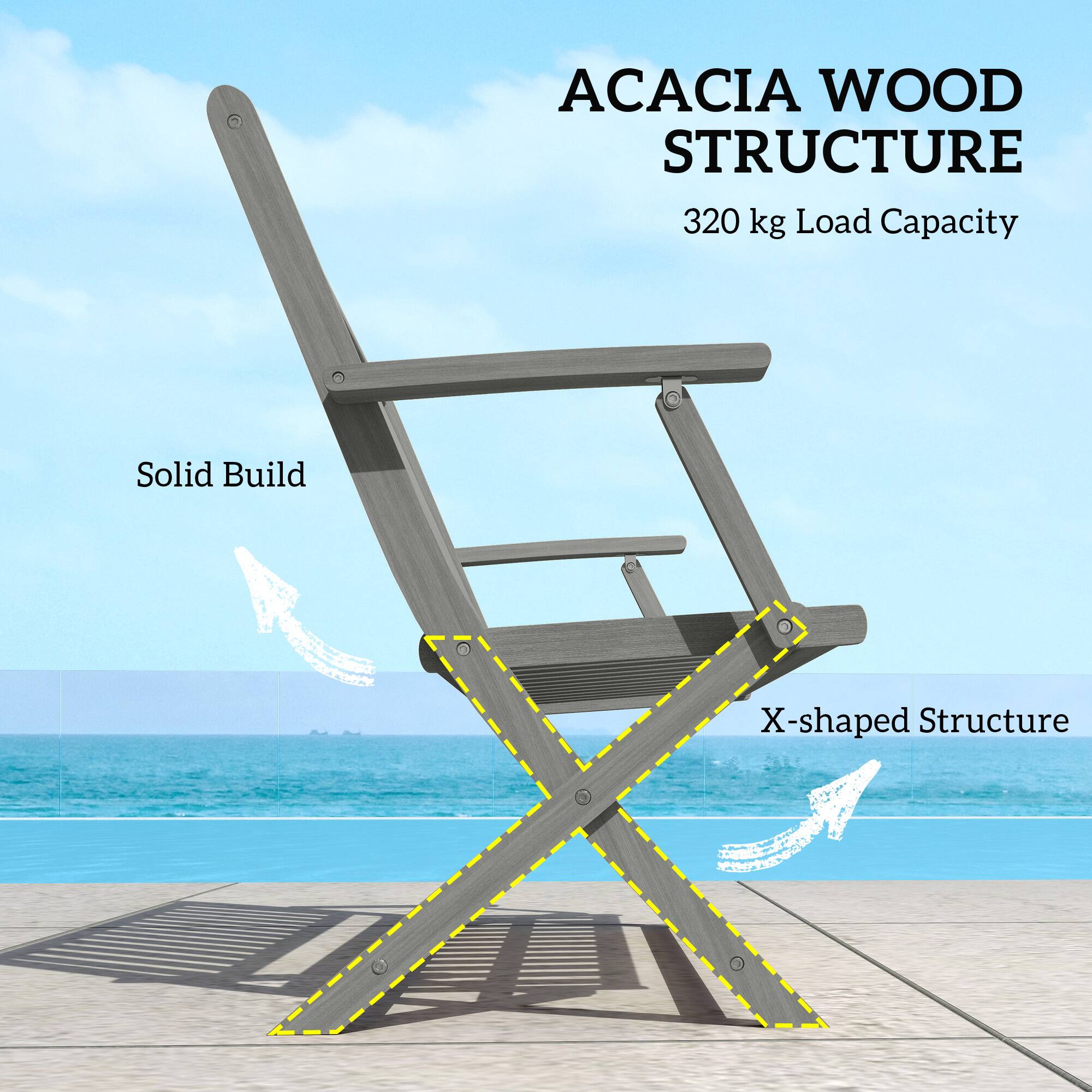 ACACIA WOOD STRUCTURE, 320 kg Load Capacity, Solid Build, X-shaped Structure