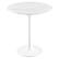 Angle. Modway - Lippa Round Artificial Marble Side Table - White White.