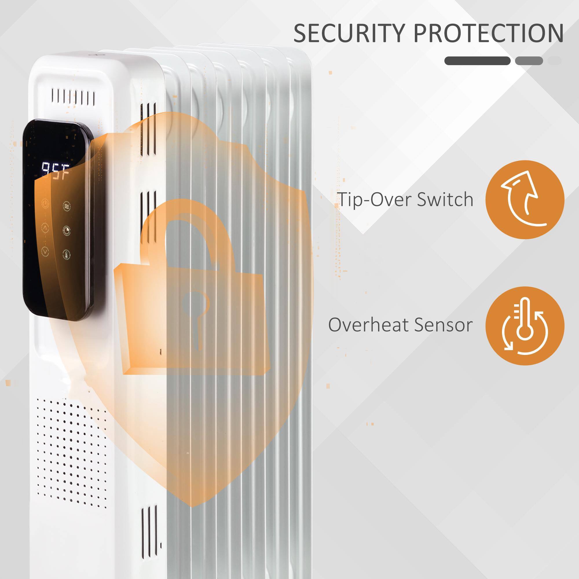 SECURITY PROTECTION

- Tip-Over Switch
- Overheat Sensor