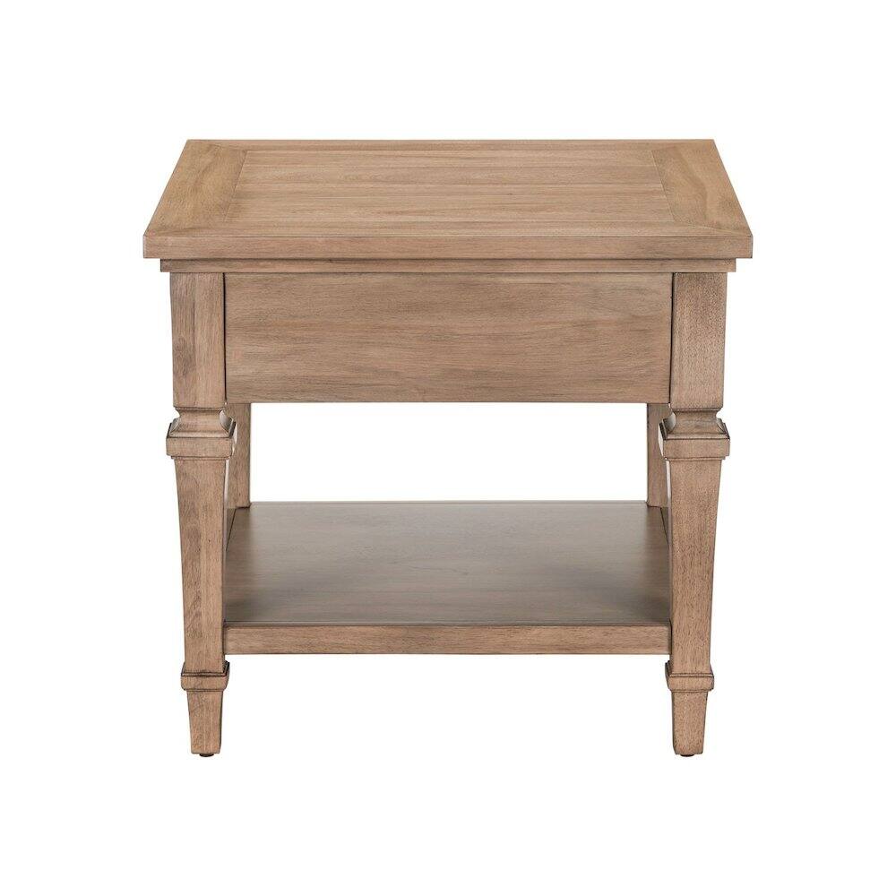 Alt View 2. Liberty Furniture Industries - Haven Hills End Table for Living Room Traditional - Camel Beige Birch Wood - Camel Beige.