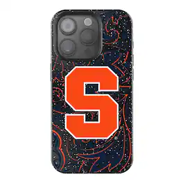 Keyscaper - NCAA - Syracuse Orange Paisley Bling iPhone Case - 16 - Black