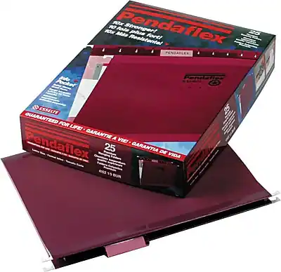 Pendaflex Reinforced Hanging File Folders, 1/5 Tab, Letter Size, 25/Box ...